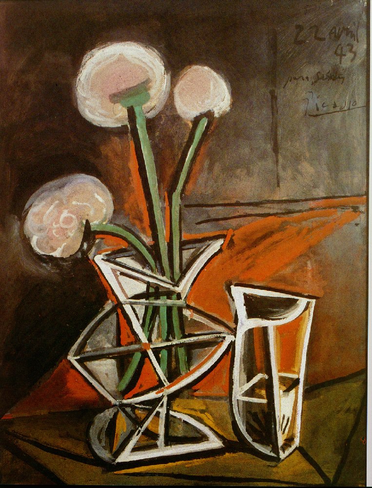 Picasso Vase with flowers 1943